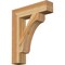 Ekena Millwork Legacy Block Rough Sawn Bracket, Western Red Cedar, 4"W x 18"D x 22"H BKT04X18X22LEC05RWR - alternate 1